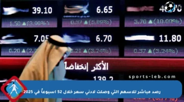 رصد مباشر للأسهم التي وصلت لأدنى سعر خلال 52 أسبوعاً في 2025